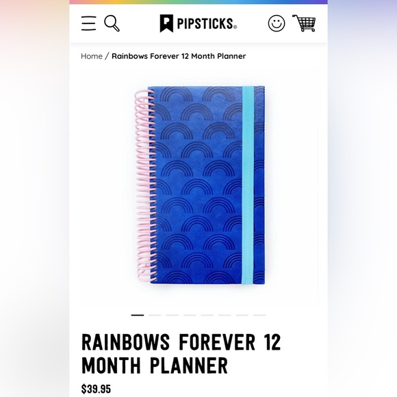 Pipsticks 12 Month Rainbow Planner 🌈 undated monthly planner ⚡️ - Picture 6 of 11